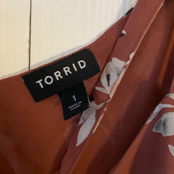 Floral Spaghetti Strap Top - Rust - Picture 2 of 2